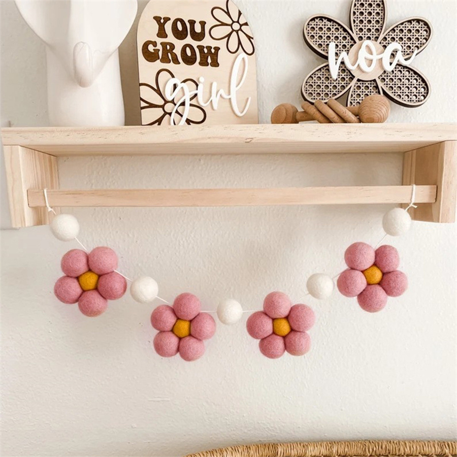 إكليل زهور الأقحوان المصنوع يد - مراجعة Baby Nursery Decor Girl وسعره
