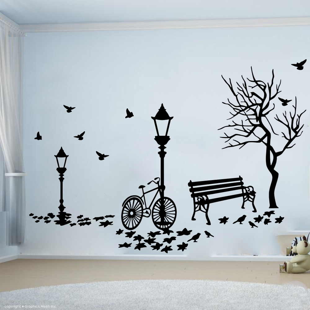 الحديثة الخريف المشهد دراجة شج - مراجعة Baby Nursery Wall Lights وسعره