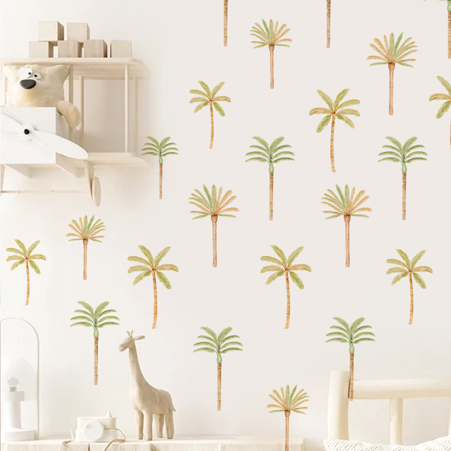 ملصق حائط لشجرة نخيل جوز الهند - مراجعة Baby Nursery Decor Girl وسعره