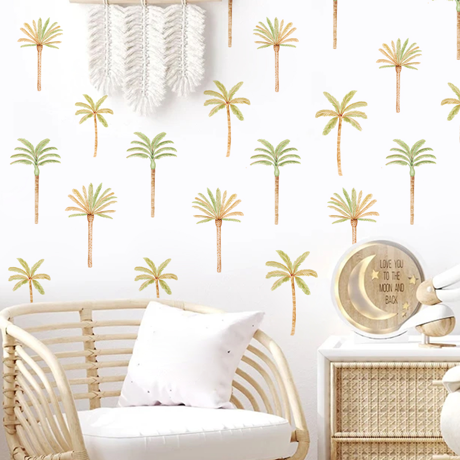 ملصق حائط لشجرة نخيل جوز الهند - مراجعة Baby Nursery Decor Girl وسعره
