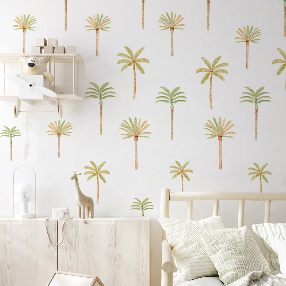 ملصق حائط لشجرة نخيل جوز الهند - مراجعة Baby Nursery Decor Girl وسعره