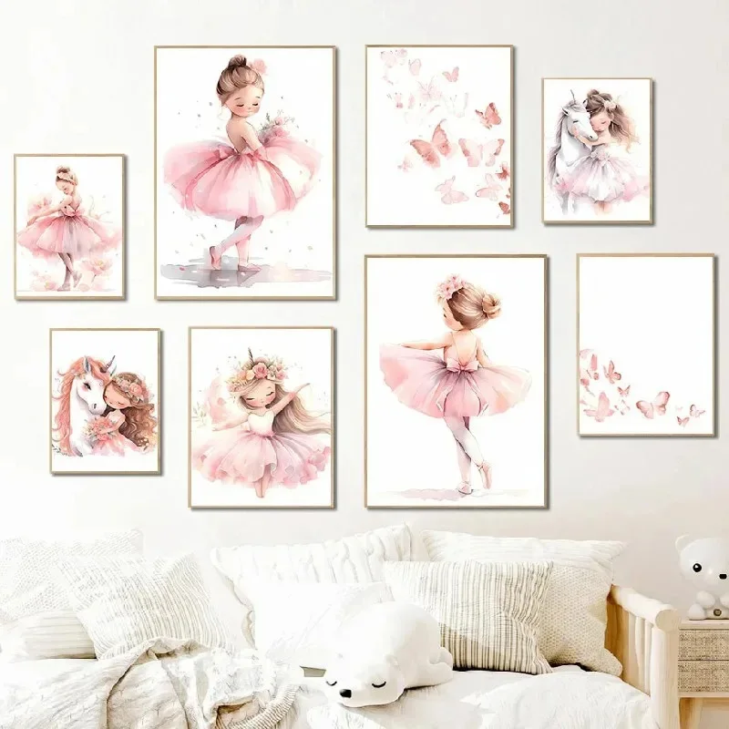 ملصق فني للفتيات على شكل راقصة - مراجعة Baby Nursery Frames وسعره