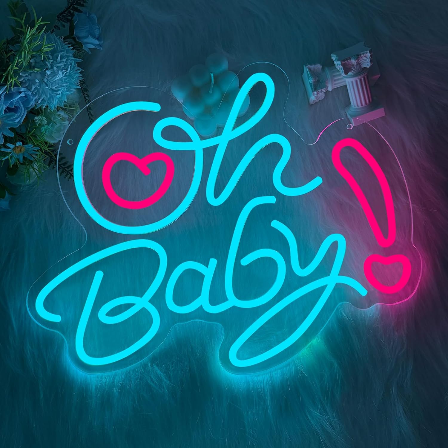 لافتة نيون LED على شكل قلب 'أو - مراجعة Baby Nursery Wall Lights وسعره