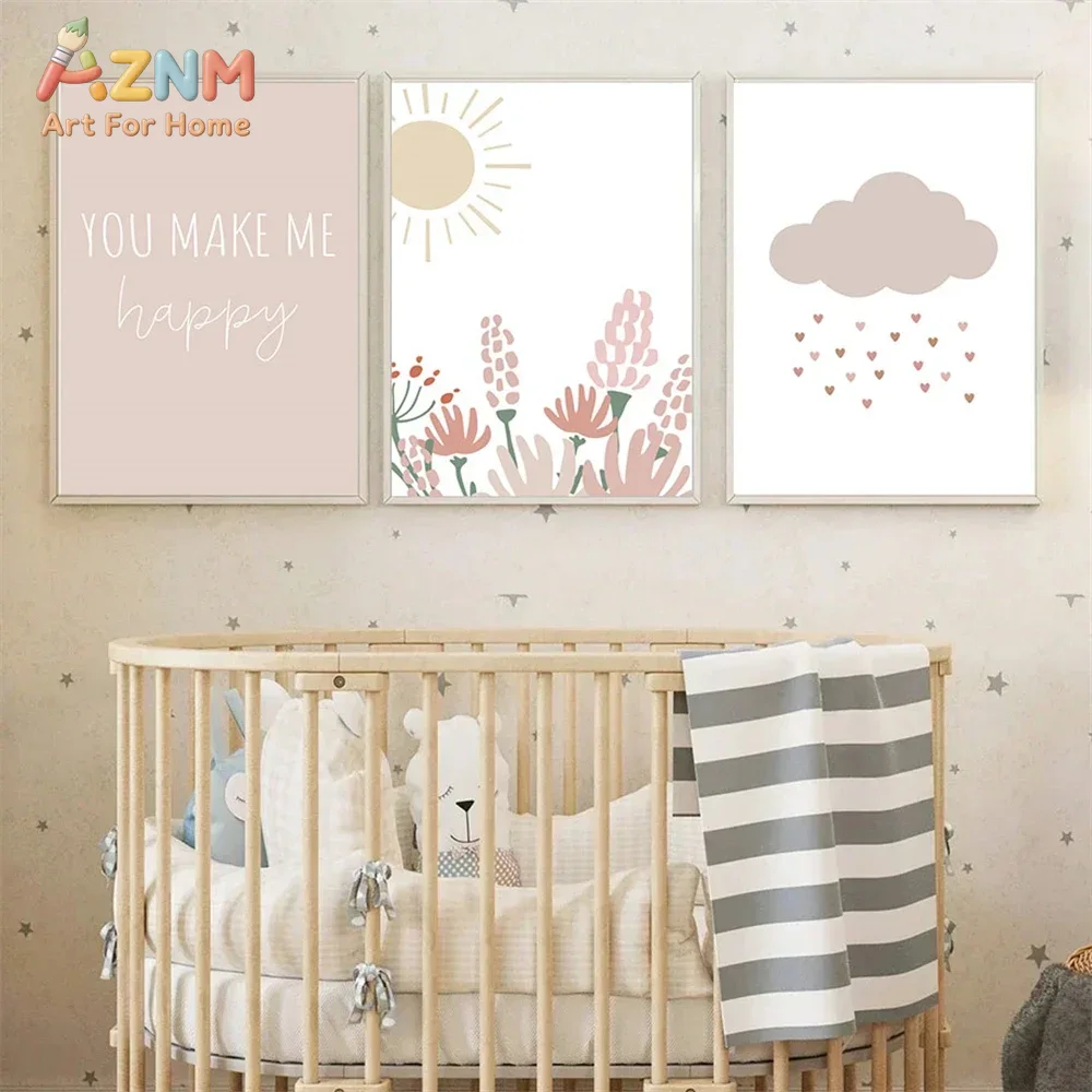لوحة فنية جدارية قماشية بتصميم - مراجعة Baby Girl Nursery Quotes وسعره
