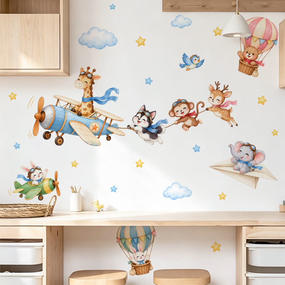 ملصقات حائط برسومات حيوانات كر - مراجعة Baby Nursery Decor Girl وسعره