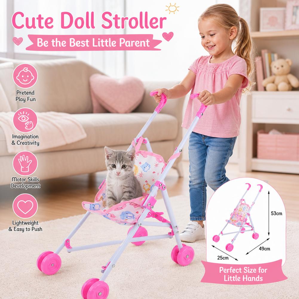 عربة دمى وردية، عربة أطفال تفا - مراجعة Baby Nursery Trolley وسعره